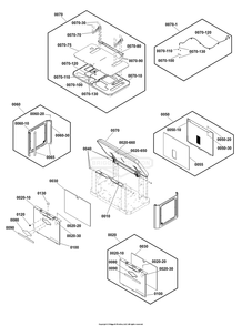 Enclosure Group Diagram and Parts List for 040806-00  Briggs and Stratton Generator